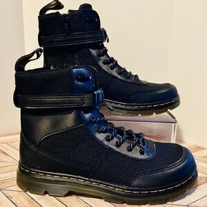 Dr Martens Combs Tech J Extra Tough Poly Casual Boots M 4 W 5 Zip Strap Buckle